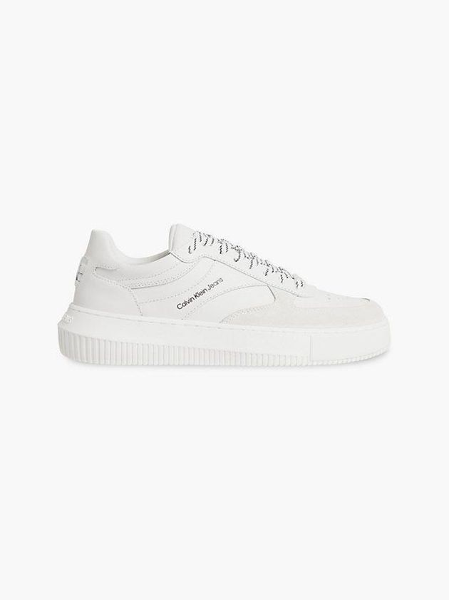 Calvin Klein USA Leather Womens Sneakers White 6057391-EN